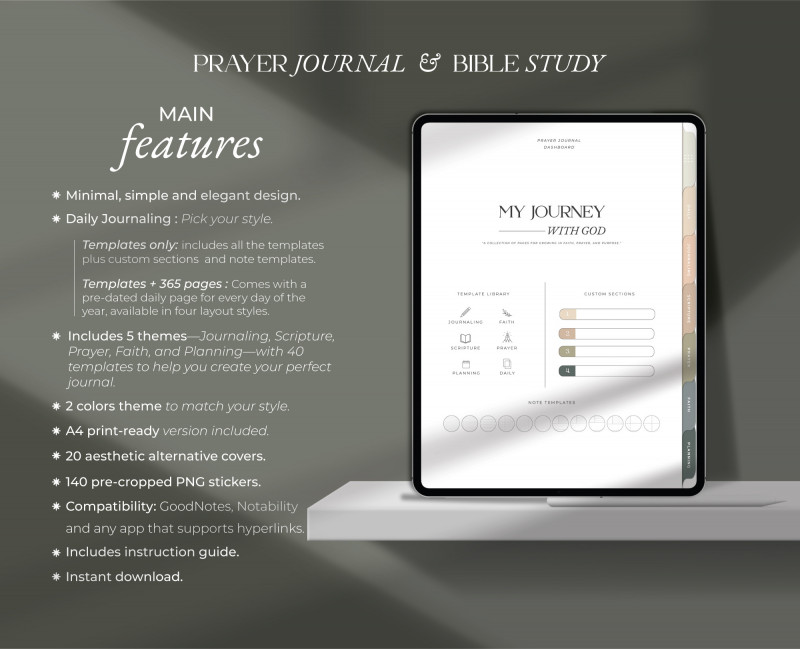 PrayerJournal Devotional Journal Bible Study-2 Faith Journal Bundle Prayer and Devotional Set — Milamalu