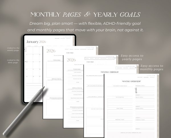 2026 ADHD Digital Planner