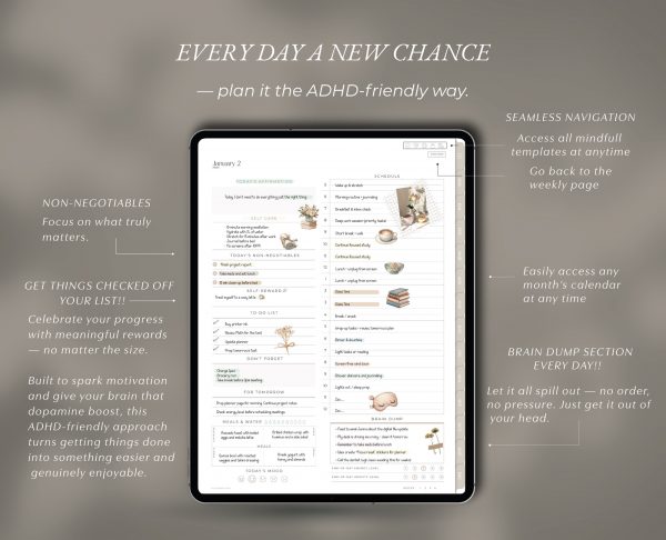 2026 ADHD Digital Planner