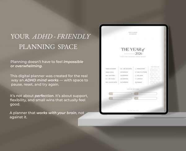 2026 ADHD Digital Planner