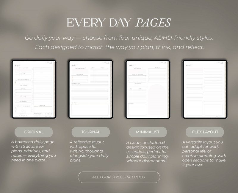 2026 ADHD Digital Planner — Focus & Clarity