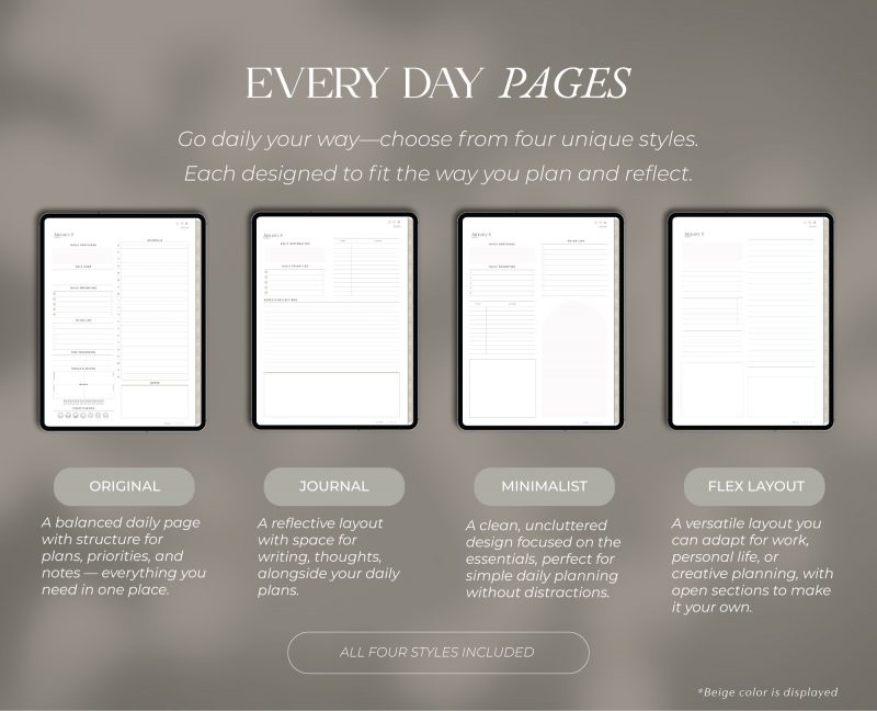 2026 Minimalist Digital Planner — Simple & Dated