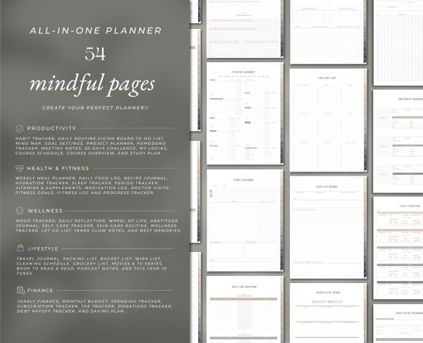 2026 All in One Digital Planner Green