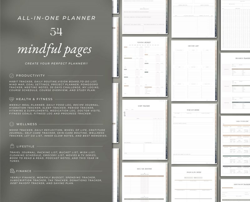 2026 All-in-One Digital Planner — Green