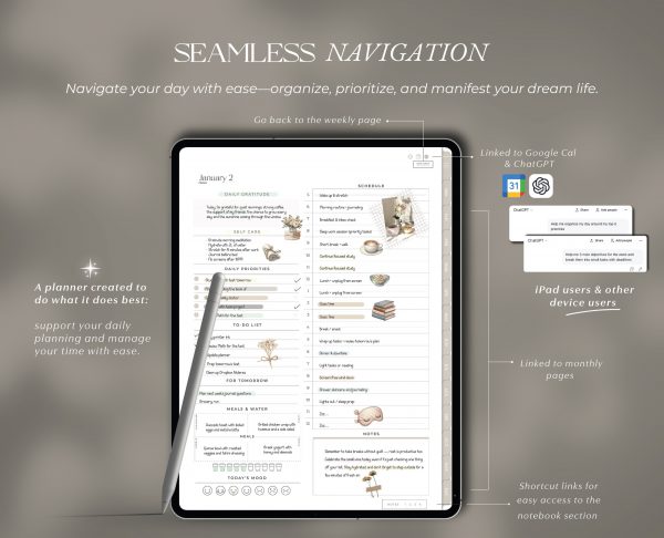 2026 Simple Minimalist Digital Planner
