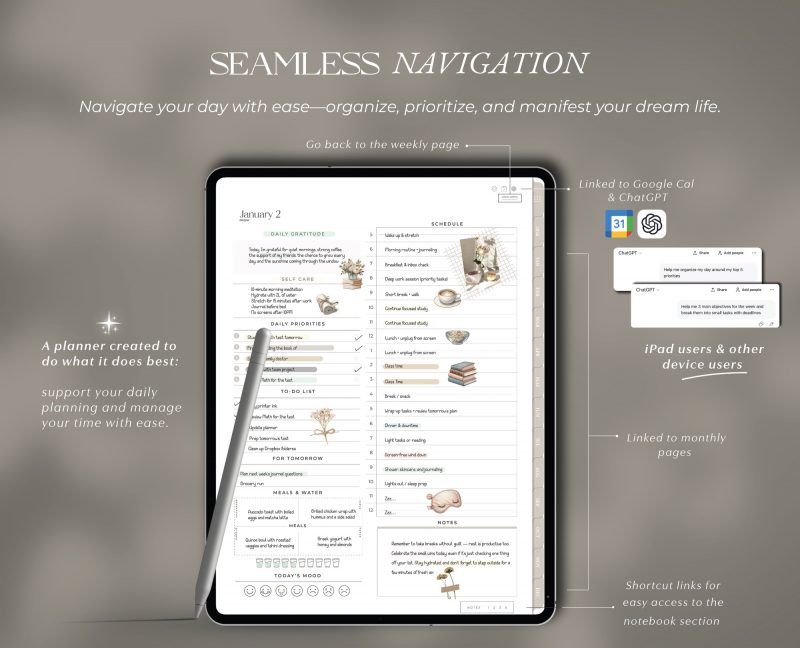 2026 Minimalist Digital Planner — Simple & Dated