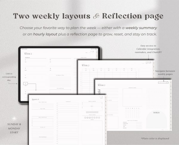 2026 Digital Planner-3 2026 Landscape Simple Planner