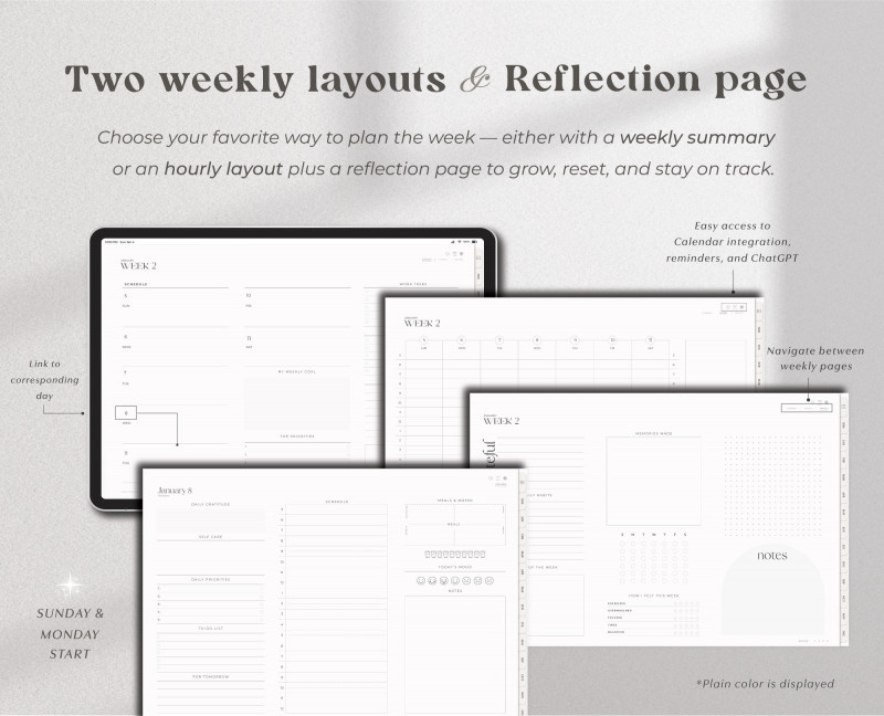 2026 Landscape Digital Planner — Dated GoodNotes