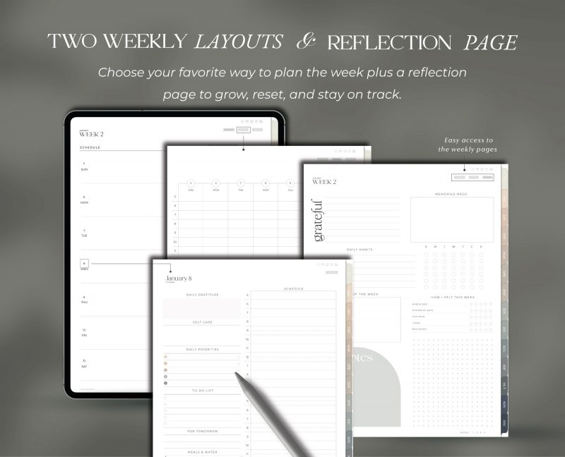 2026 All-in-One Digital Planner — Green