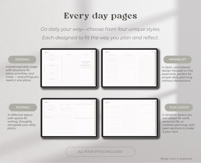 2026 Landscape Digital Planner — Dated GoodNotes
