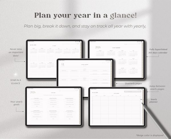 2026 Digital Planner-7 2026 Landscape Simple Planner
