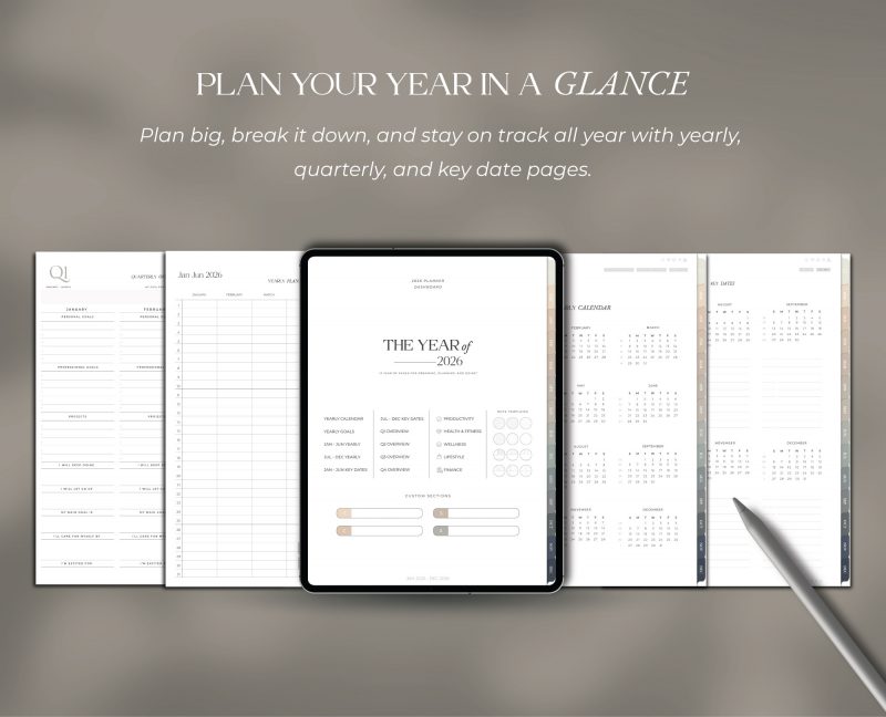 2026 All-in-One Digital Planner — Green