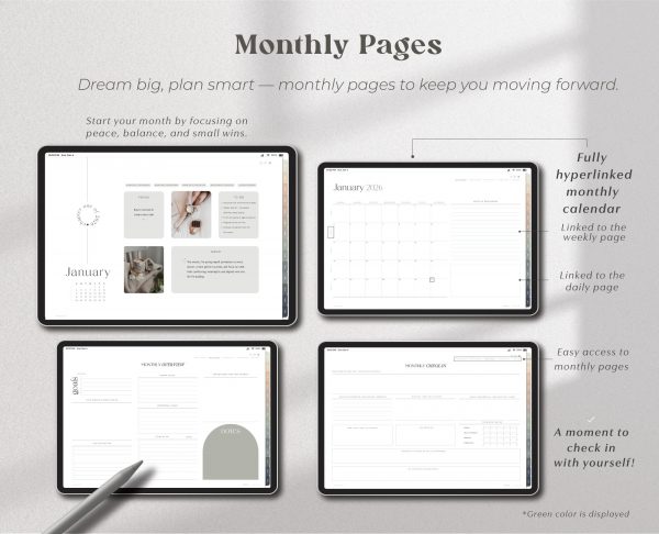 2026 Digital Planner-8 2026 Landscape Simple Planner