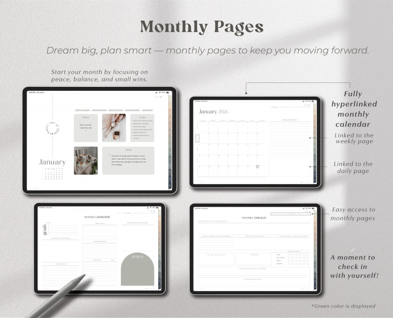 2026 Landscape Digital Planner — Dated GoodNotes