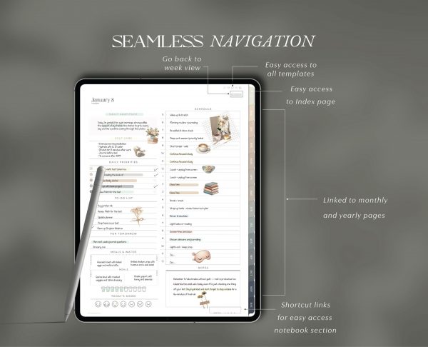 2026 All in One Digital Planner Green