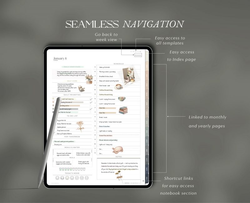 2026 All-in-One Digital Planner — Green