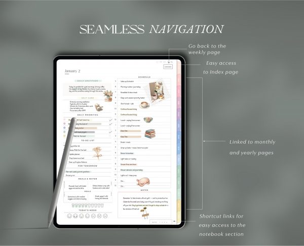 2026 All in One Digital Planner Pastel