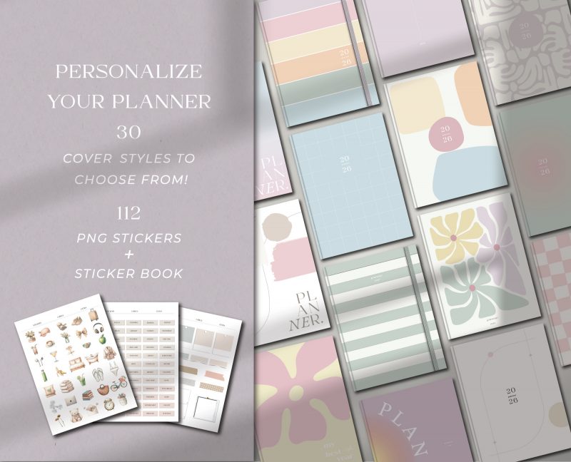 2026 Digital Planner All in One-4 2026 All-in-One Digital Planner — Pastel