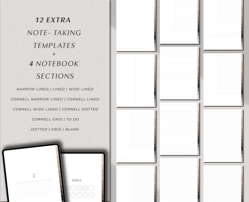 2026 Digital Planner All in One-6 2026 All-in-One Digital Planner — Black & Beige