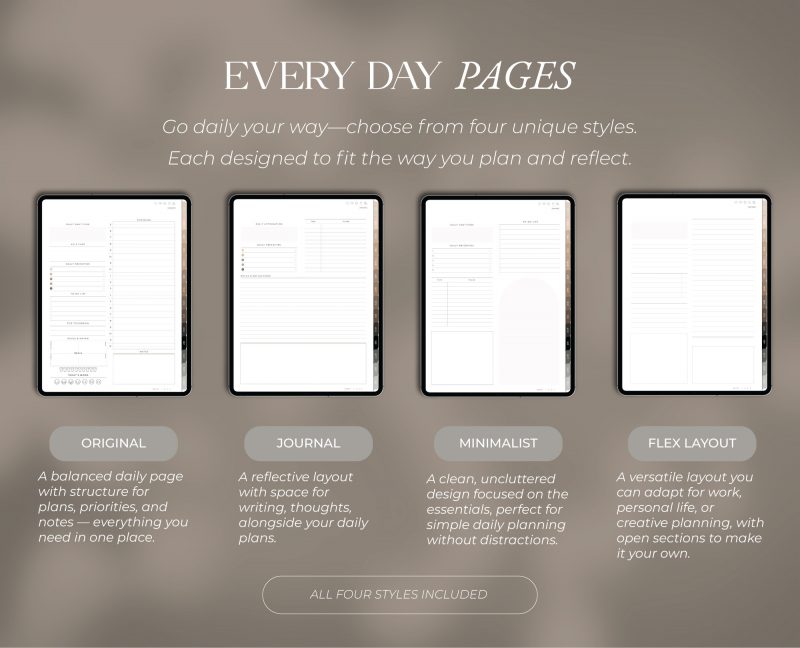 2026 Digital Planner All in One-7 2026 All-in-One Digital Planner Black and Beige GoodNotes — Milamalu