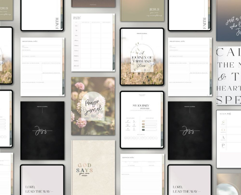 Digital Prayer Journal Faith Planner — Milamalu