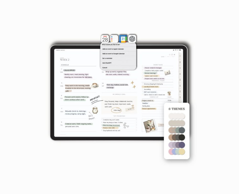 2026 Landscape Digital Planner GoodNotes — Milamalu