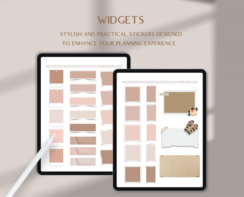 Digital Journal Stickers — 300+ Minimalist Pack
