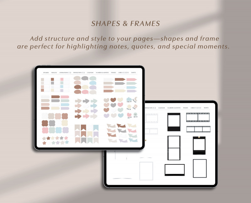 Aesthetic Digital Stickers — 970+ GoodNotes Pack