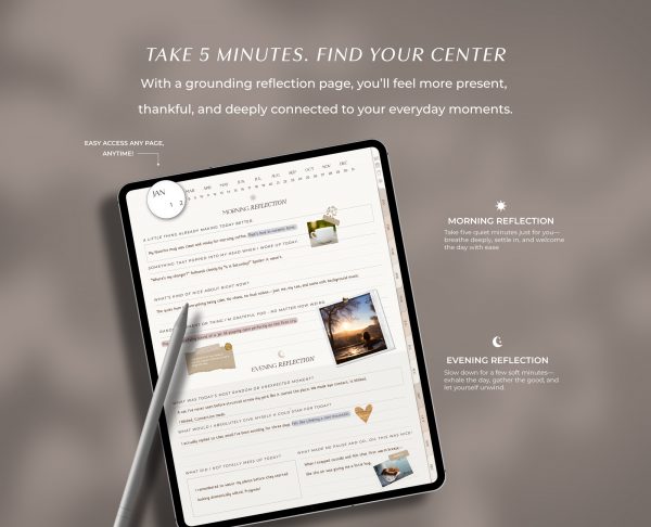 Digital Gratitude Journal with Tabs