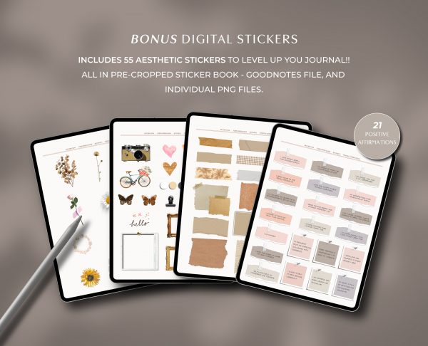 Digital Gratitude Journal with Tabs