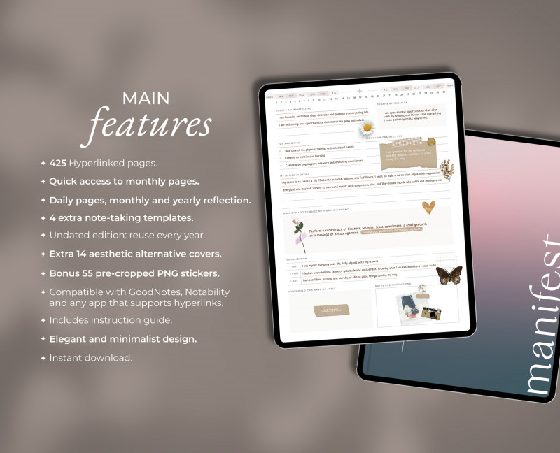 Digital Manifestation Journal - 2 Digital Manifestation Journal for iPad — Milamalu