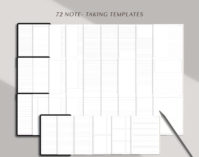 Digital Notebook - -5 Digital Notebook for GoodNotes — 8 Color Tabs