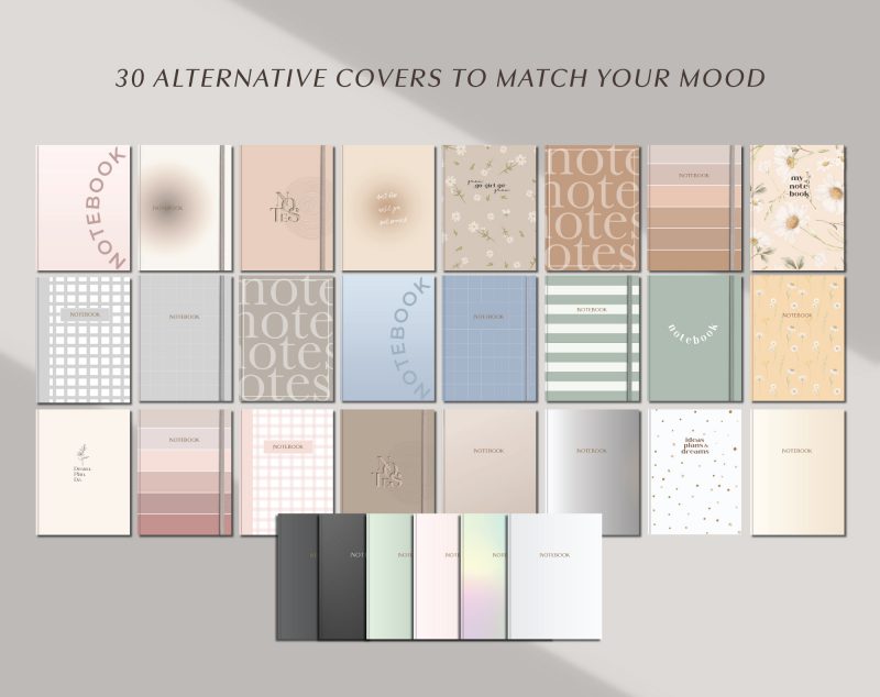 Digital Notebook - -9 Digital Notebook for GoodNotes — 8 Color Tabs
