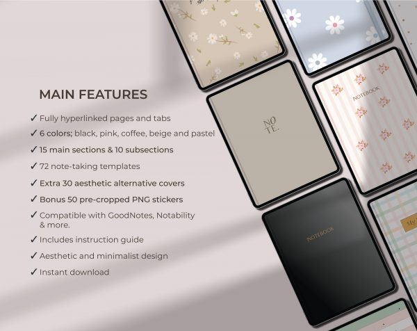 Digital Notebook "Note" Cover