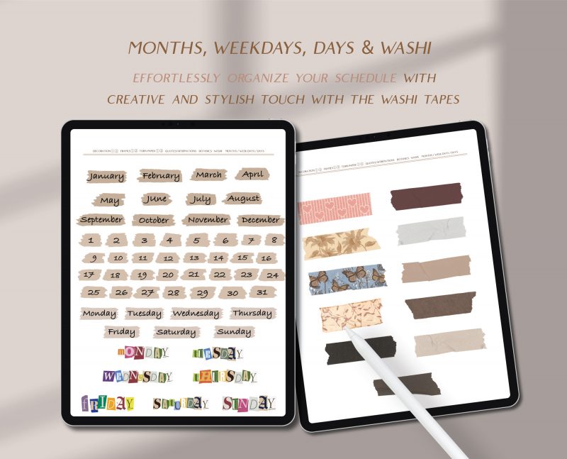 Digital Vintage Stickers — 270+ GoodNotes Pack