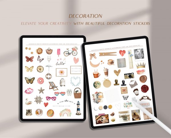 Digital Vintage Stickers — 270+ GoodNotes Pack