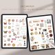 Digital Vintage Stickers — 270+ GoodNotes Pack