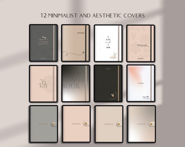 Minimalista Digital Notebook — 4 Colour Set