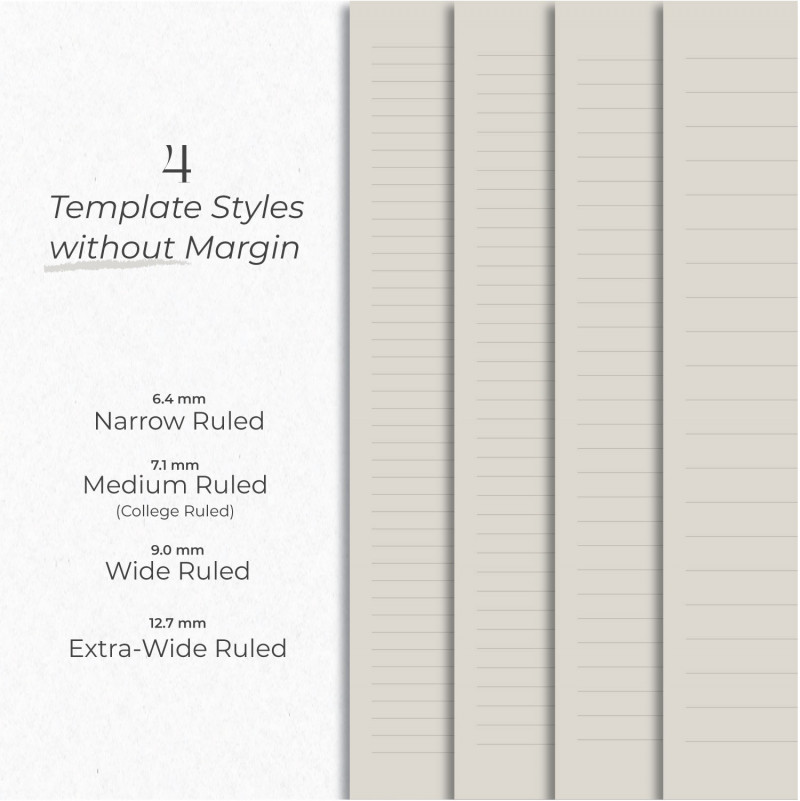 Digital Note Paper — Neutral Collection (160 Sheets)