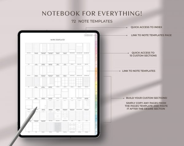 Digital Notebook Pastel