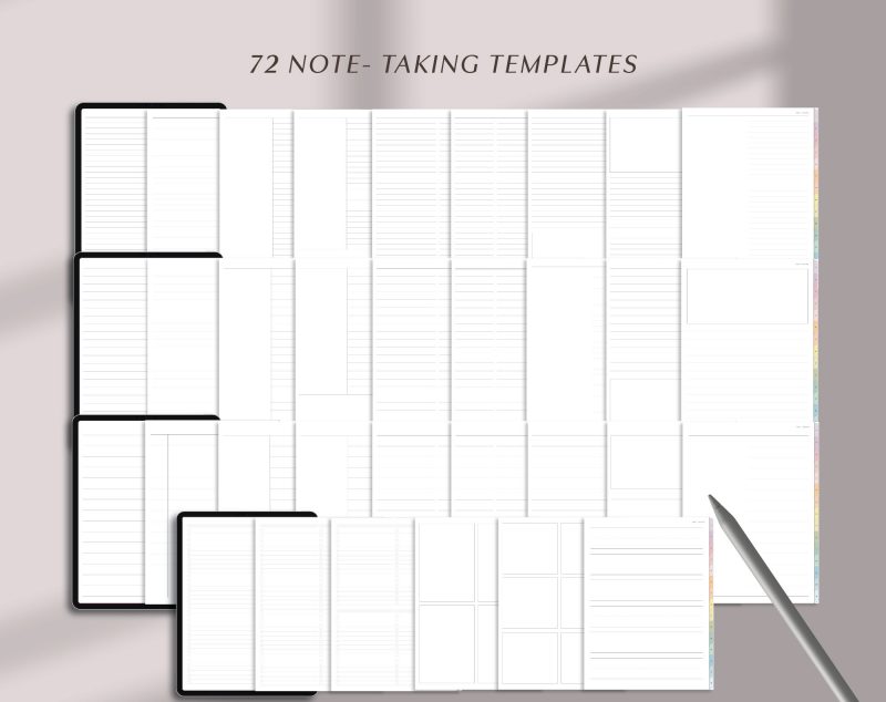 Digital Notebook — Pastel Collection