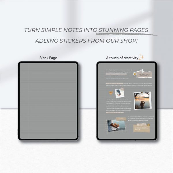 Digital Note Paper — Neutral Collection (160 Sheets)