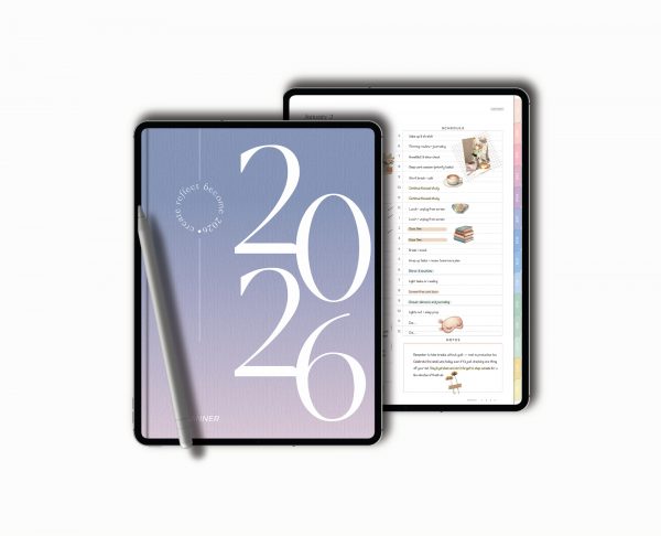 2026 All in One Digital Planner Pastel