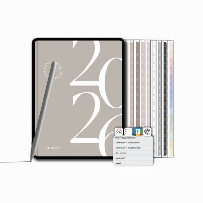 2026 Simple Minimalist Digital Planner