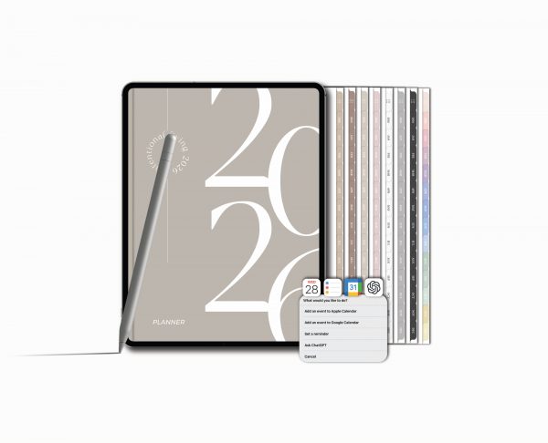 2026 Simple Minimalist Digital Planner