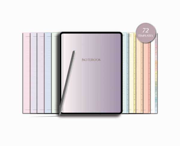 Digital Notebook Pastel