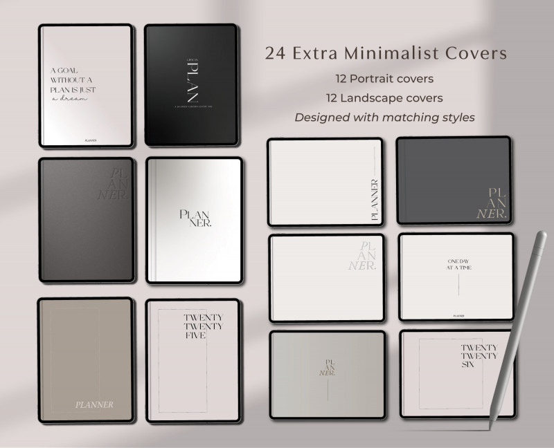 Digital Undated Planner — Minimalist GoodNotes Template