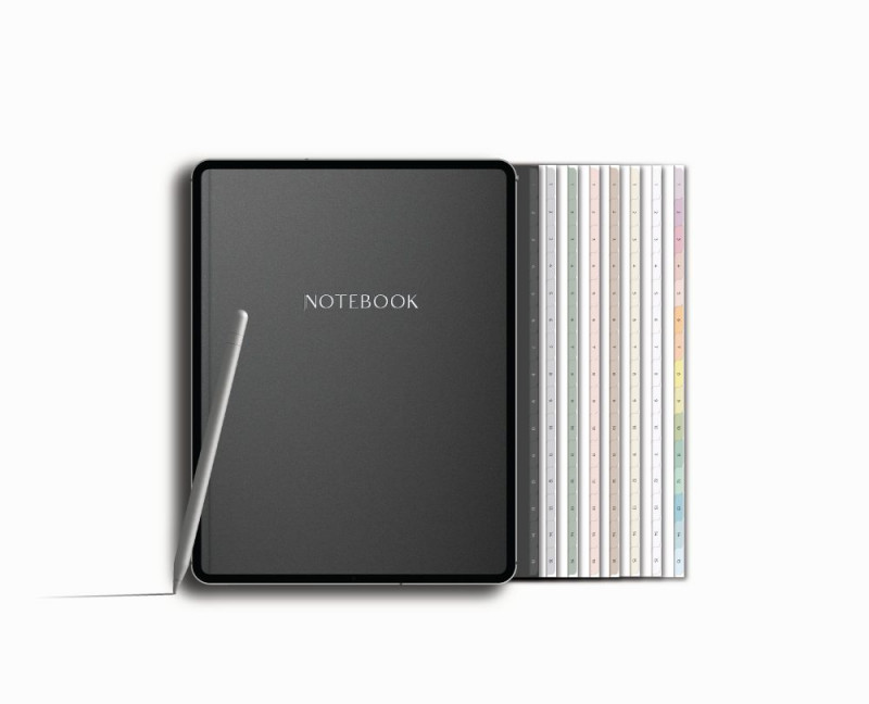 Digital Notebook for GoodNotes 8 Colour Tabs — Milamalu Digital Notebook for GoodNotes 8 Colour Tabs — Milamalu