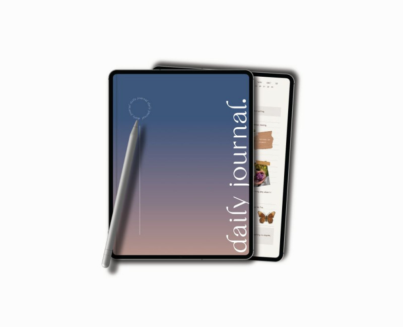 Digital Daily Journal Minimalist GoodNotes — Milamalu